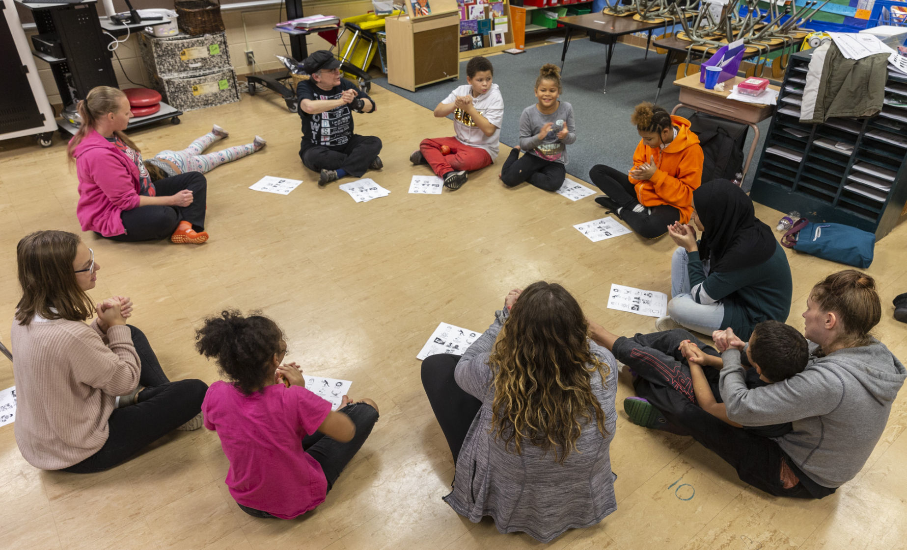 Students learn self-calming techniques